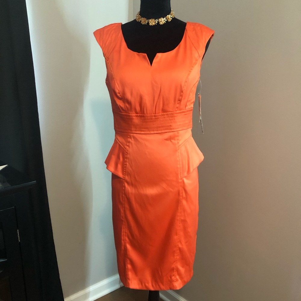NWT GORGEOUS tangerine dress!